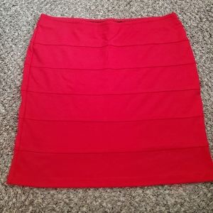 Forever21 Plus Size Red Skirt- 2X